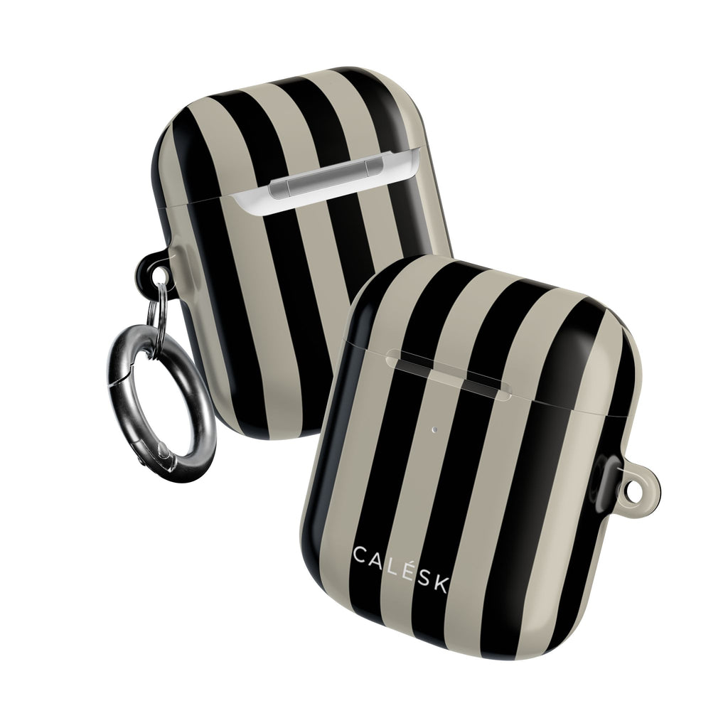 Grey Scale Earbuds Case