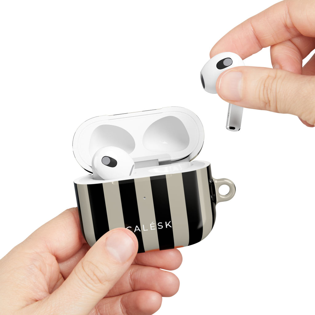 Grey Scale Earbuds Case