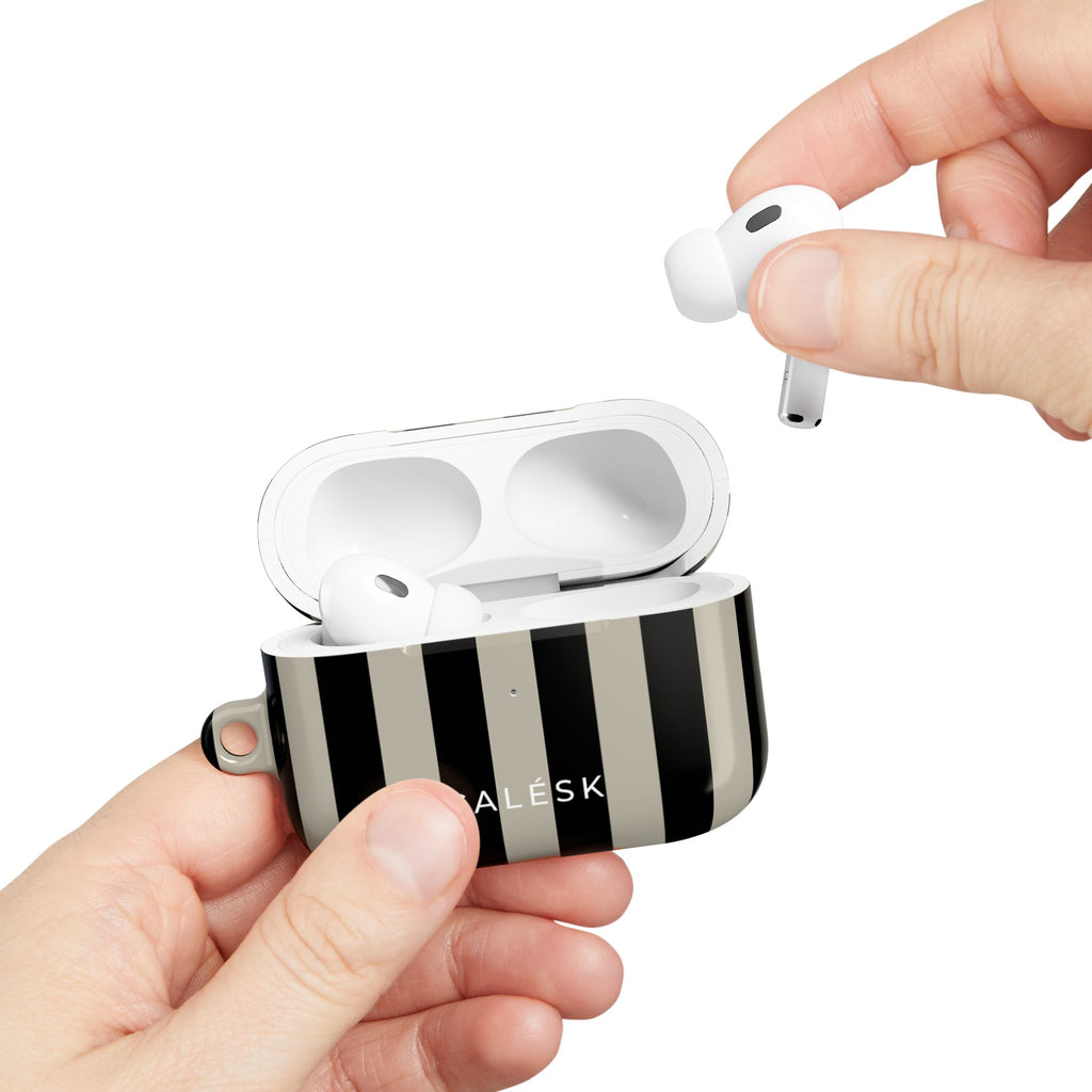 Grey Scale Earbuds Case